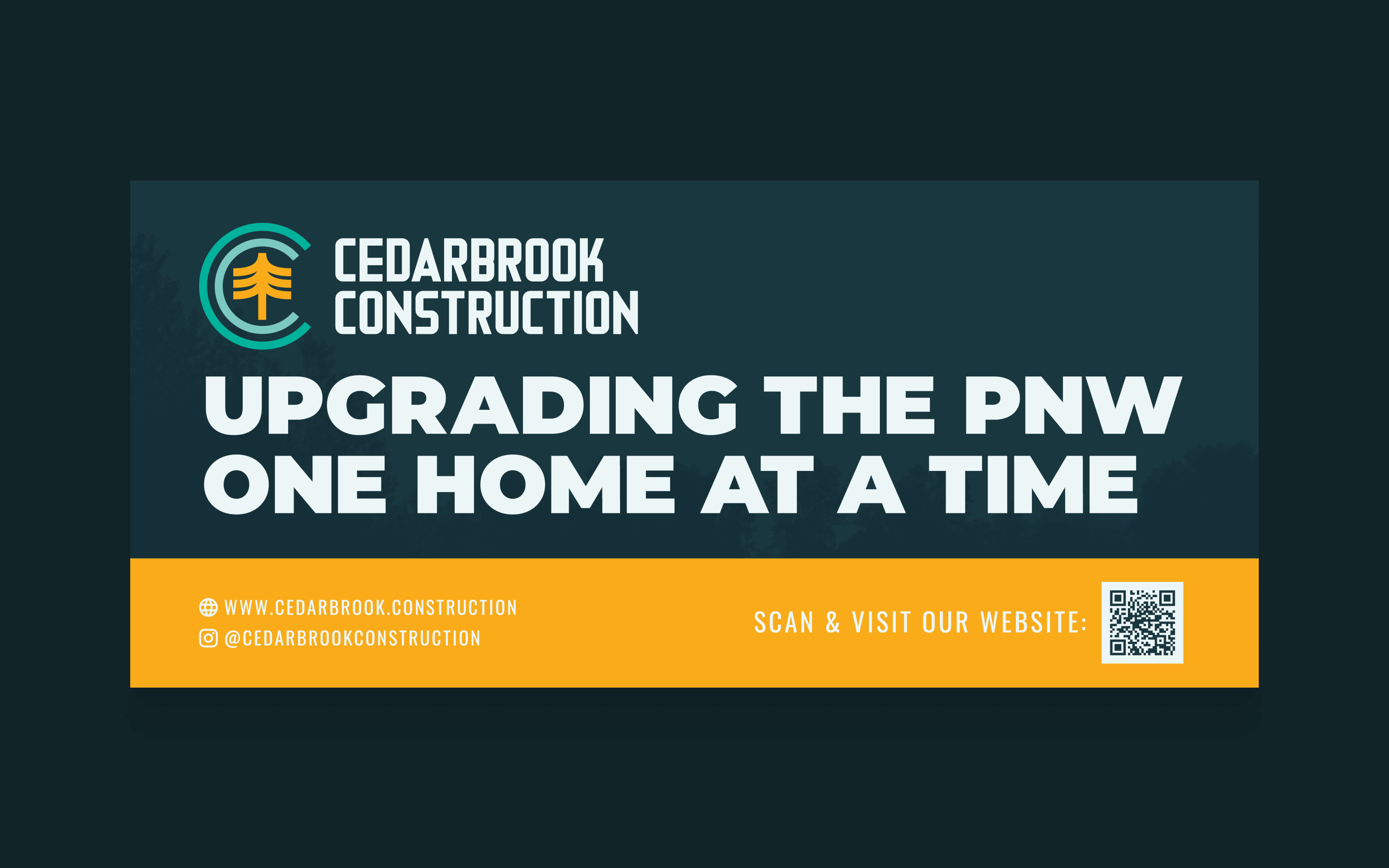 Cedarbrook Construction Ad