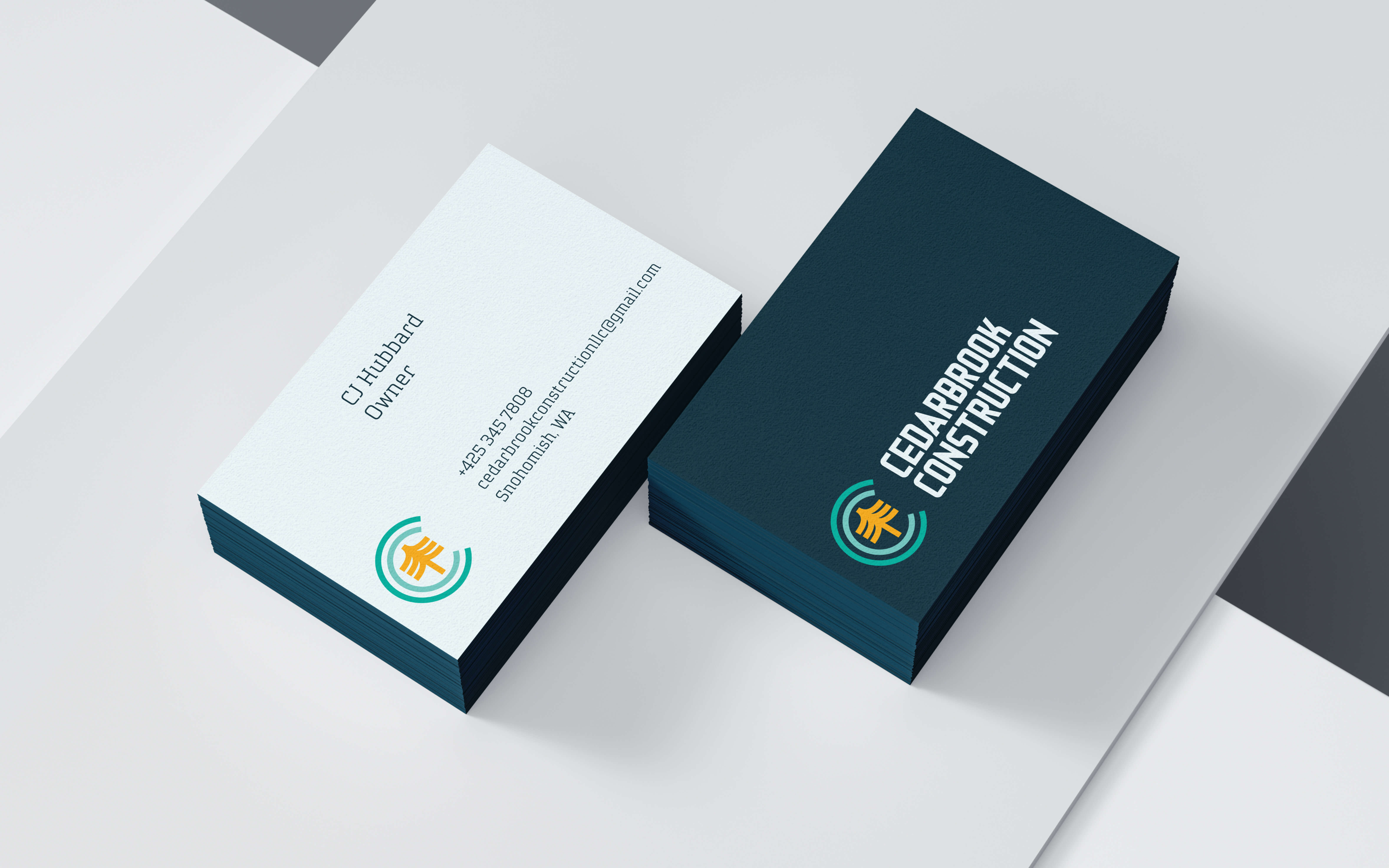 Cedarbrook Construction Business Cards