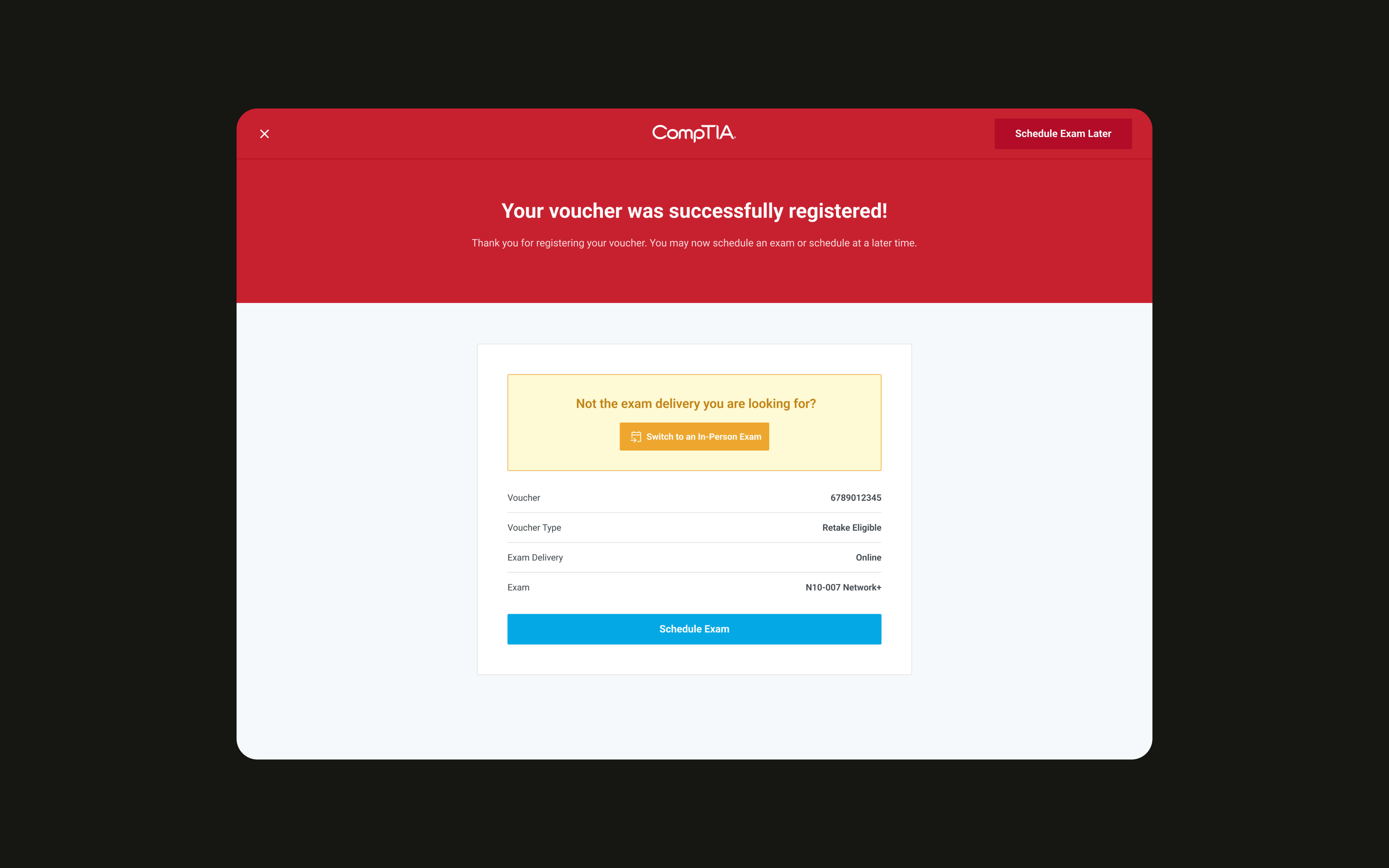 CompTIA Desktop Website UI Design