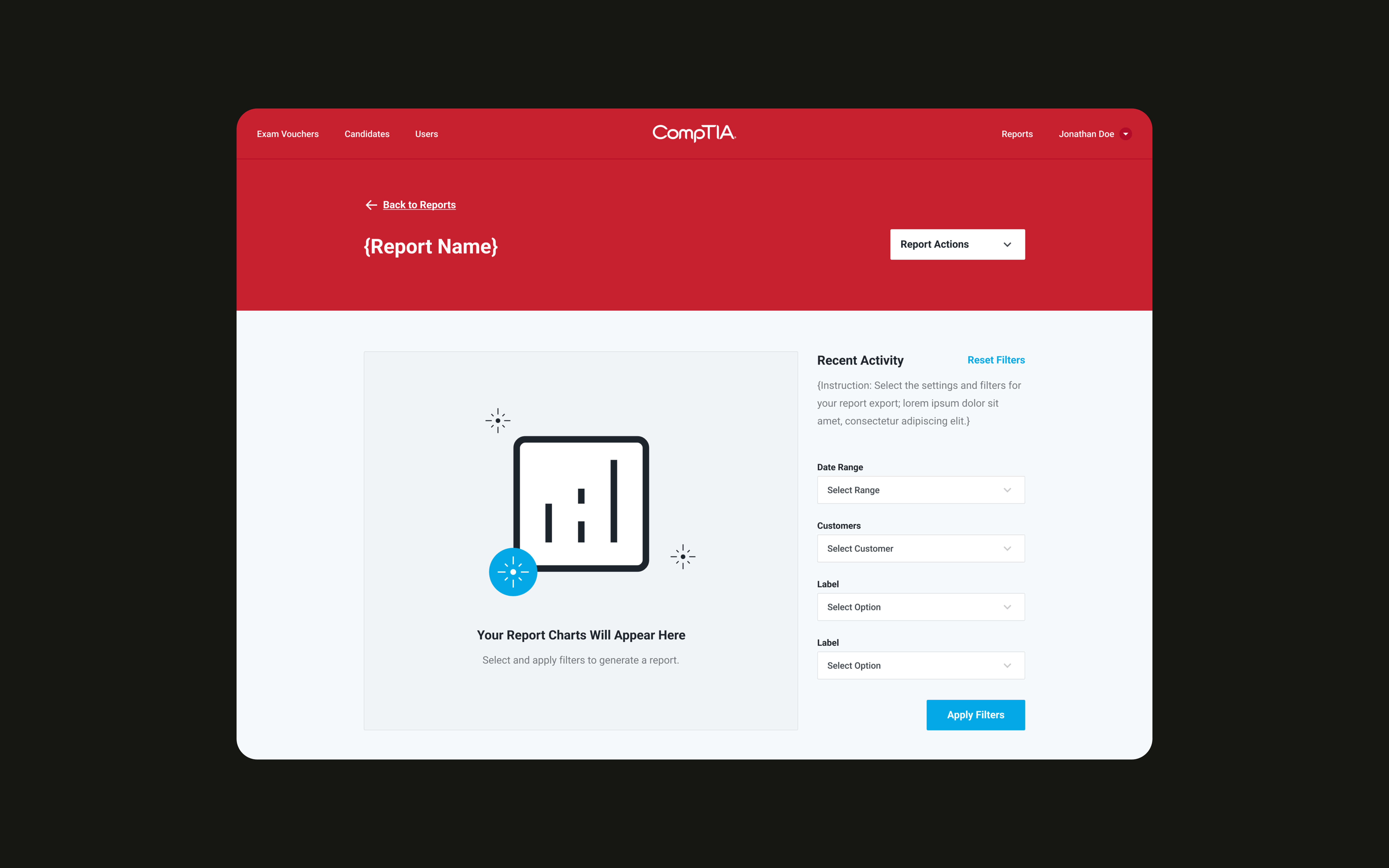 CompTIA Desktop Website UI Design