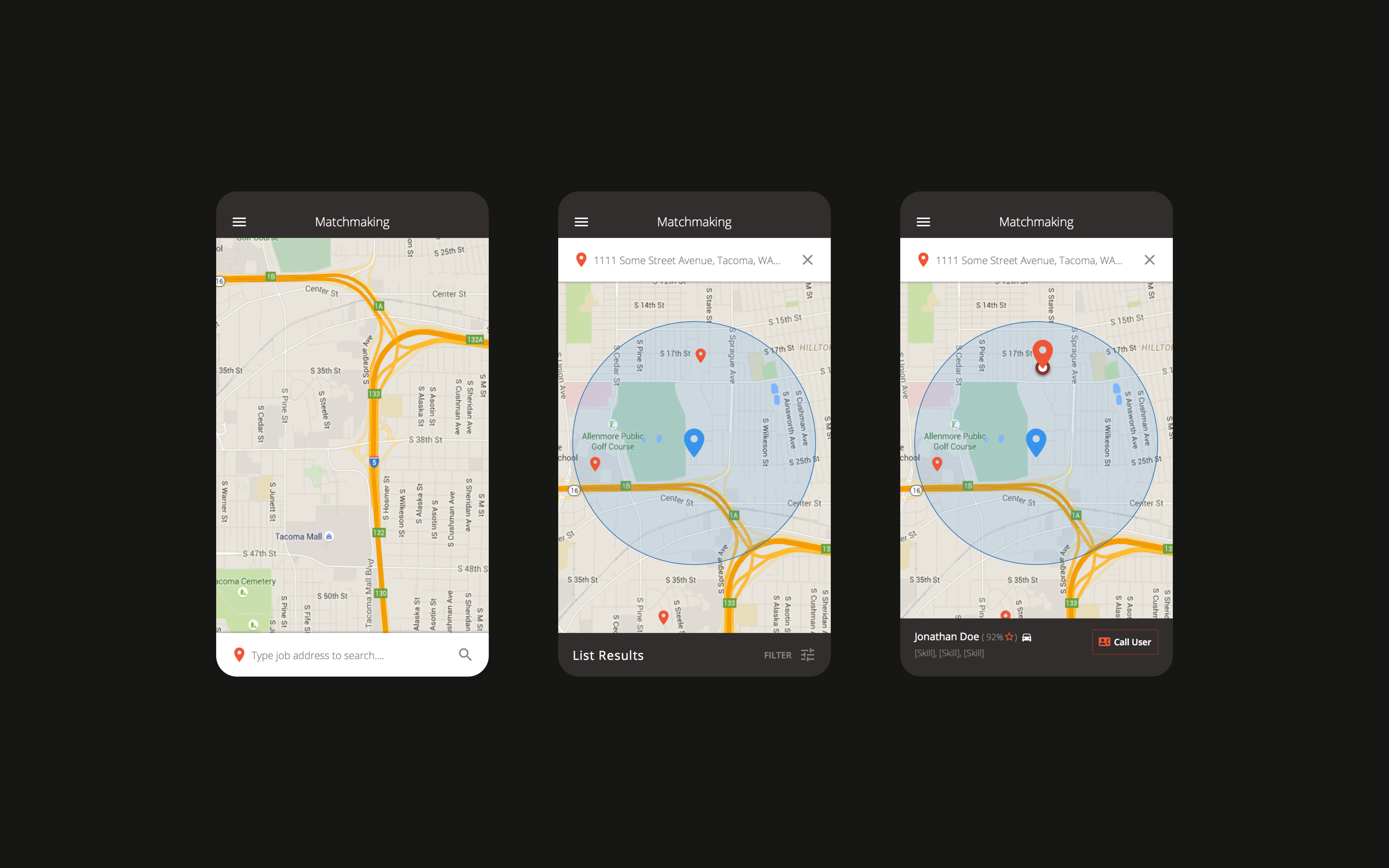 Laborworks Mobile Application UI Designs