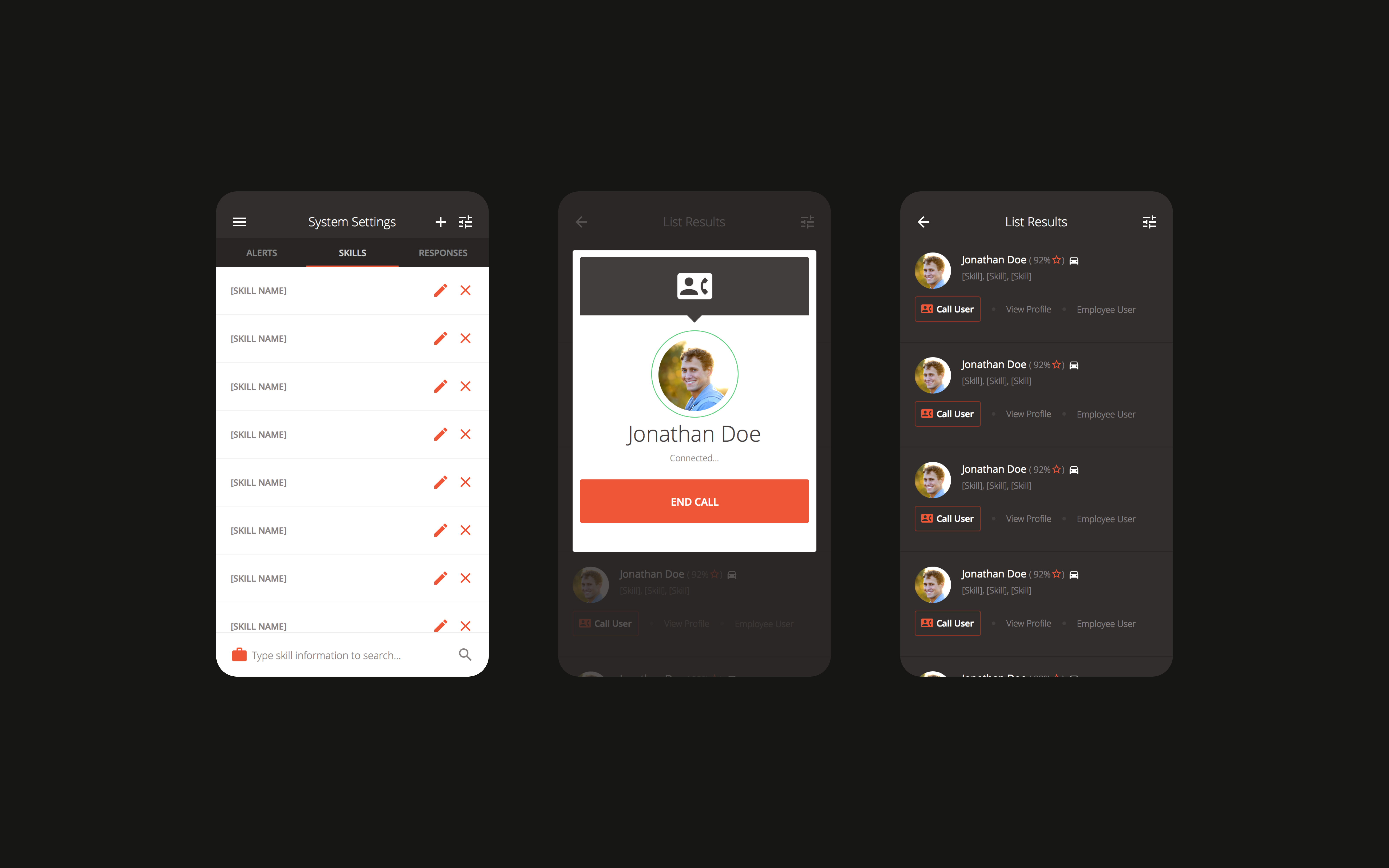 Laborworks Mobile Application UI Designs
